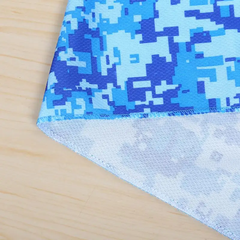 1Pcs Outdoor Sports Camouflage Printing Yoga Fitness Fitness Heatstroke Cold Towel 90*30cm