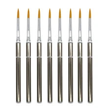 Отличное качество Колонок Соболь кисть для ногтей акриловая 3D кисть для рисования УФ гель DIY Инструменты для дизайна ногтей