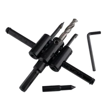 Adjustable Wood Circle Hole Saw Drill Bit Cutter Kit 30mm-120mm DIY Woodworking Adjustable Wood Circle Hole Saw Drill Bit Cutter Kit 30mm-120mm DIY Woodworking