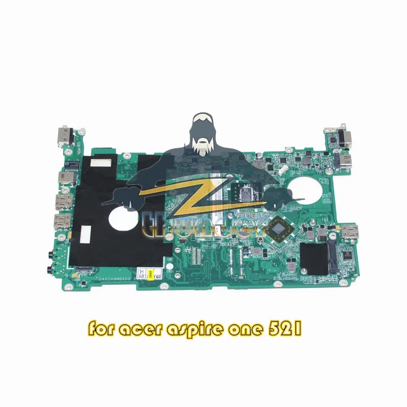 

MBSBT06004 DA0ZH9MB6D0 REV D for acer aspire one 521 laptop motherboard AMK125 CPU DDR3