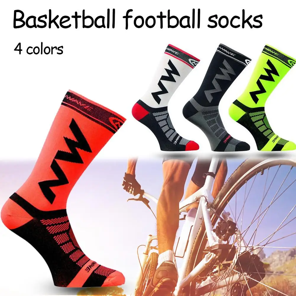 

Man Sports Socks Basketball Football Socks Breathable Quick Drying Nylon Bicycle Riding Cycling Socks Outdoor Sports Supplies