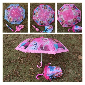 

2019 new Disney cartoon Frozen Elsa Ann Cars Spider-Man car folding hook children kids boys and girls cute umbrellas