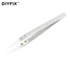 DIYFIX Anti-static Ceramic Tweezers Insulated Pointed Tip Heat Resistant Pliers Electronic Cigarette Resistance Wire Hand Tool ► Photo 1/5