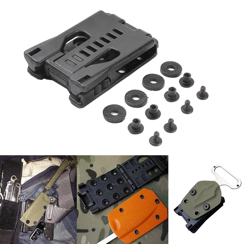 Details about / K-Mantel Taille Clip zurück Klemme Gürtel Outdoor Jagd Camp Messer Scheide