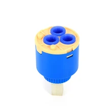 35mm Ceramic Disc Cartridge Mixer Thermostatic Water Tap Inner Control Faucet Valve PP Plastic Blue Practical Ceramic Cartridges
