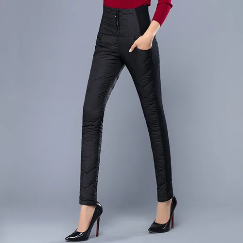 Женские зимние брюки с высокой талией размеры до 4XL|woman pants trousers|down trousersfashion trousers |