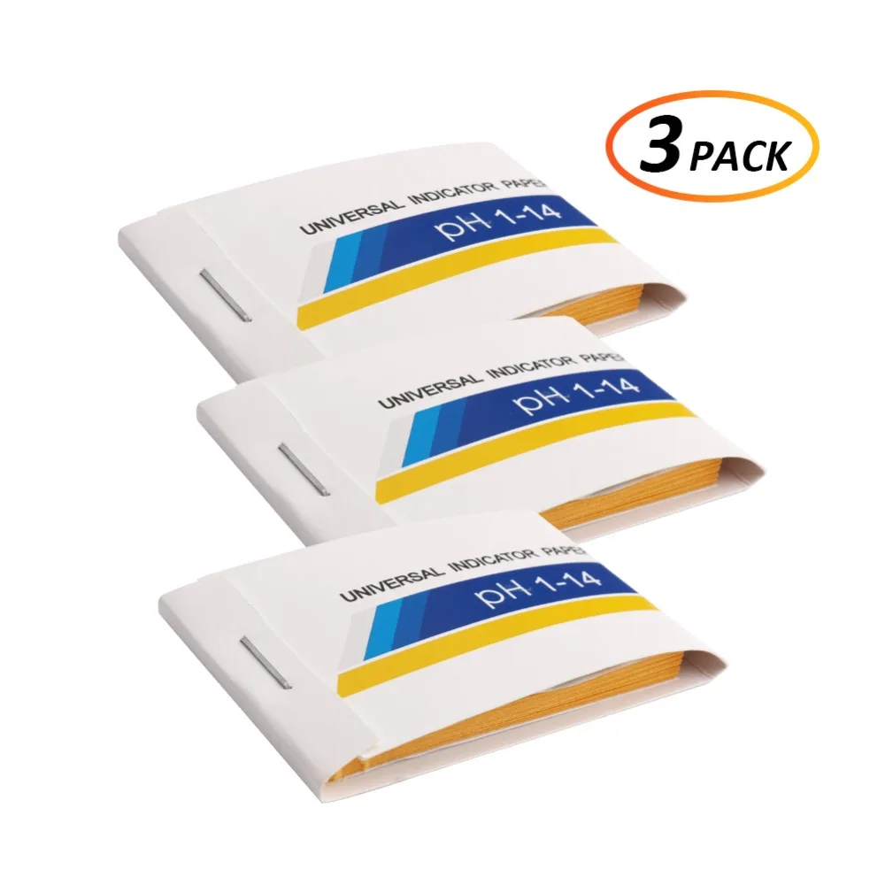 

3pcs/set 80 Strips/pack PH Test PH Meters Indicator Paper PH Value 1-14 Litmus Paper Water Soilsting Kit Health Care Monitor