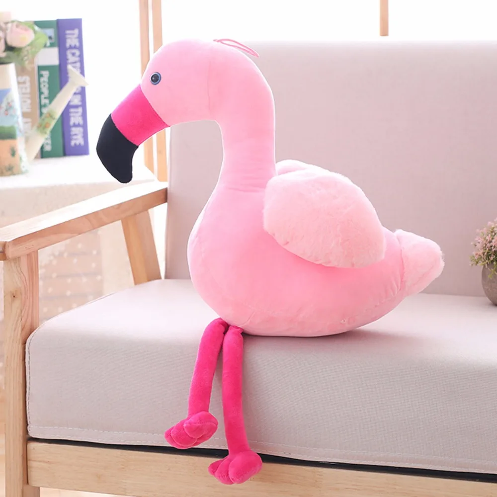 

40/55cm Lovely Pink Flamingo Plush Toys Soft Stuffed Wildlife Bird Swan Dolls Home Decor Kids Birthday Gift