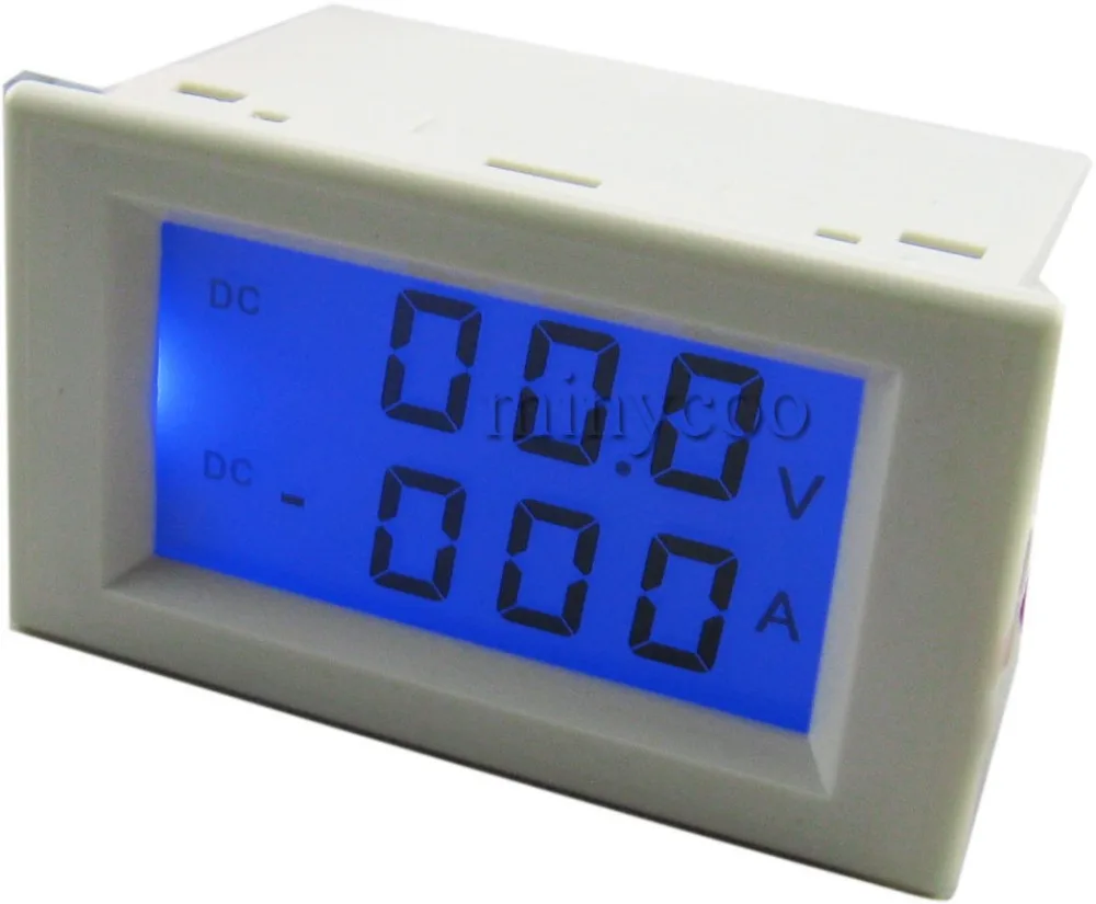 0 199.9V/200A Dual display LCD DC voltmeter Ammeter volt amp Ampere
