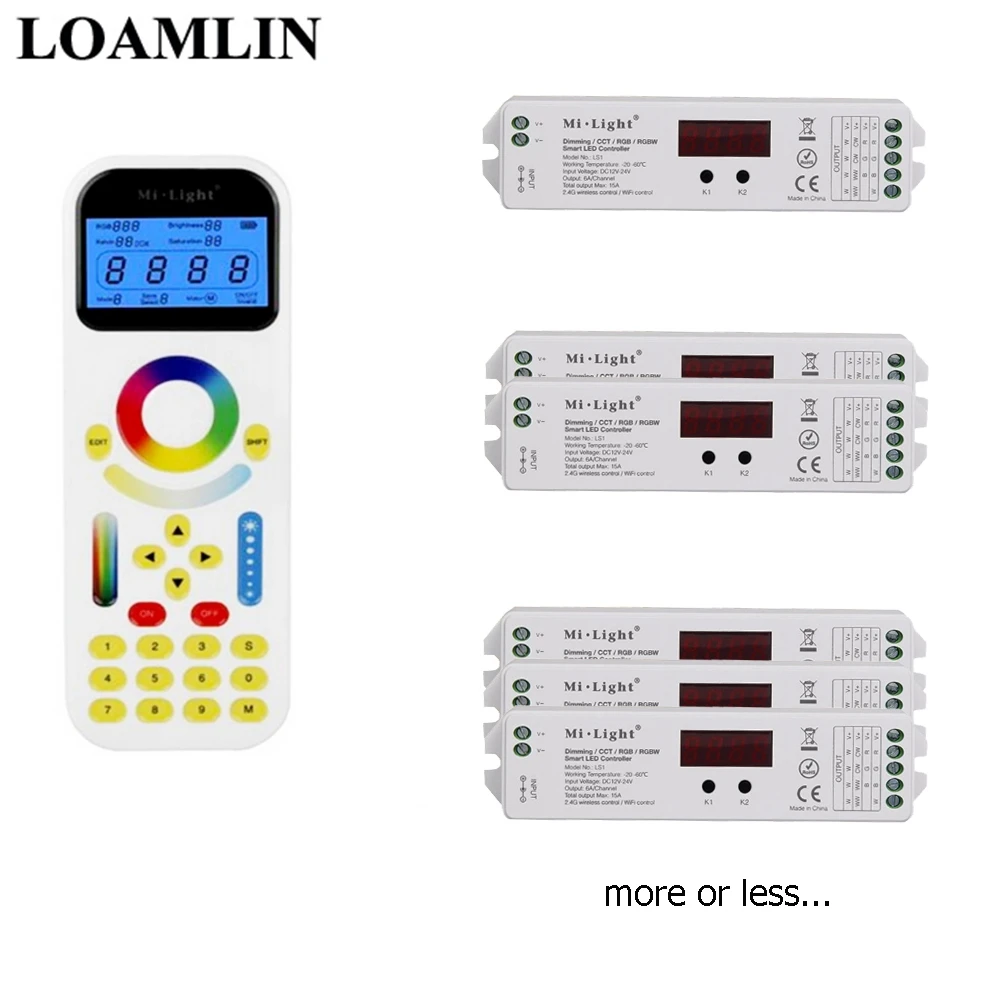Mi светильник FUT090 пульт дистанционного управления 2,4G Wifi Ibox1/2 управления LS1 умный светодиодный контроллер для RGB/RGBW/RGBWW светодиодный светильник DC12-24V