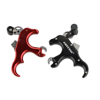 

1Pcs Archery Automatic Release Aids 3 Finger Grip Thumb Caliper Trigger Compound Bow Hunting With Wrench Hunting Accessories