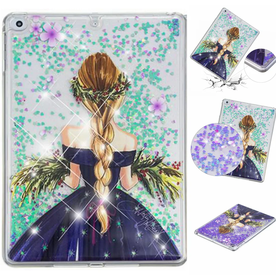 Misolocat для Apple iPad Air 2 чехол Обложка планшета сыпучий песок с блестками Bling Capa Funda Coque