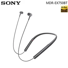 Оригинальные беспроводные bluetooth-наушники SONY MDR-EX750BT, наушники-вкладыши, спортивные аудио наушники с высоким разрешением с микрофоном