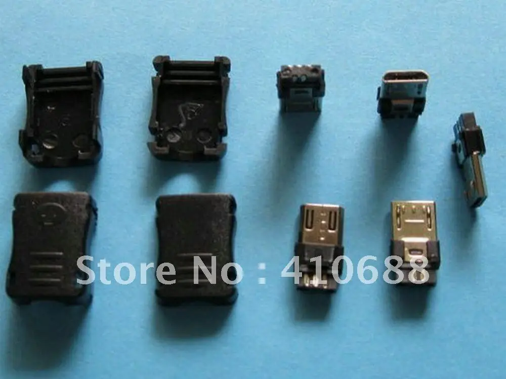 100 шт. 5 контактный разъем Micro USB штекер пластиковая ручка|connector software|handle screwdriverconnector