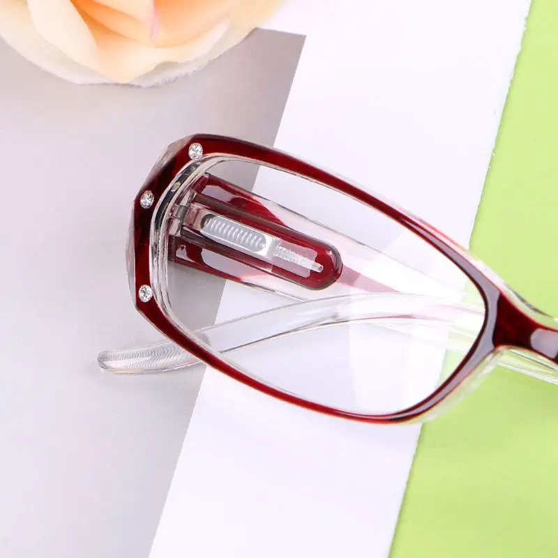 Модные очки для чтения для женщин леди инкрустированные очки со стразами диоптрий+ 1,0+ 1,5+ 2,0+ 2,5+ 3,0+ 3,5+ 4,0