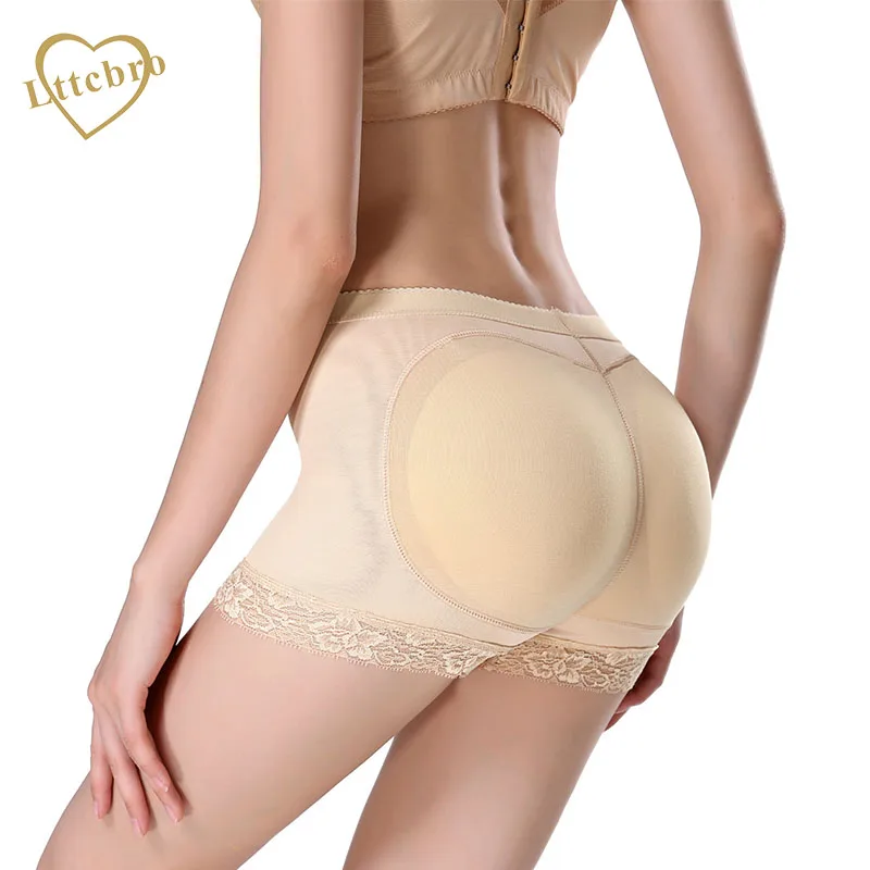 Мягкие трусики подтяжки утолщенные бесшовные пуш ап нижнее белье для женщин|hip