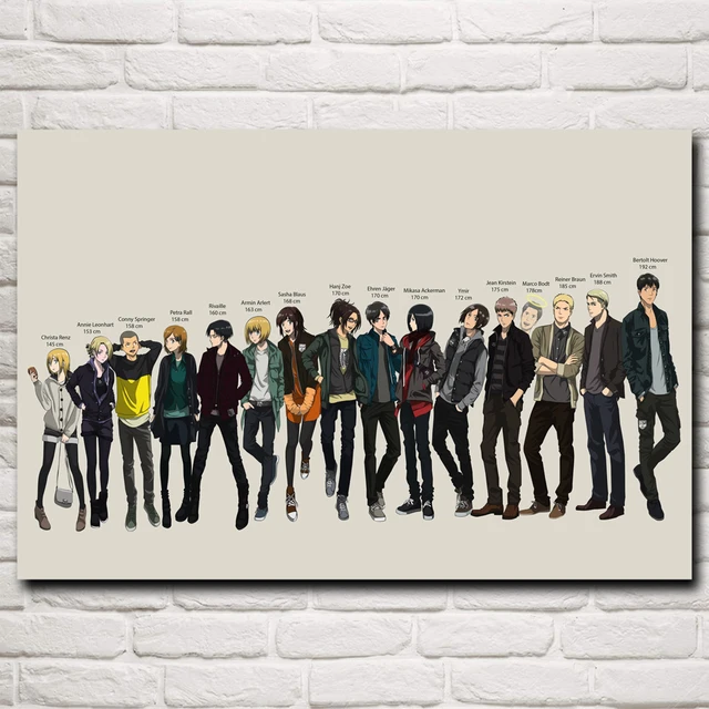 shingeki no kyojin anime art silk poster prints home wall decor