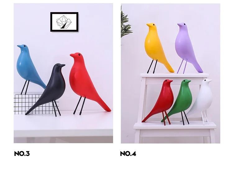 Современный скандинавский дом скульптура птицы домашние декоративные предметы украшения офиса украшение из эпоксидной смолы свадебный подарок декор для дома