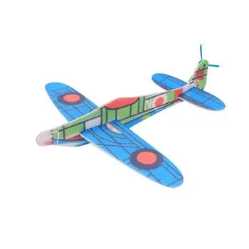 

1PC Random Color DIY Airplane Toy Hand Launch Throwing Glider Aircraft Inertial Foam DIY Children Plane Model Outdoor Fun Toys