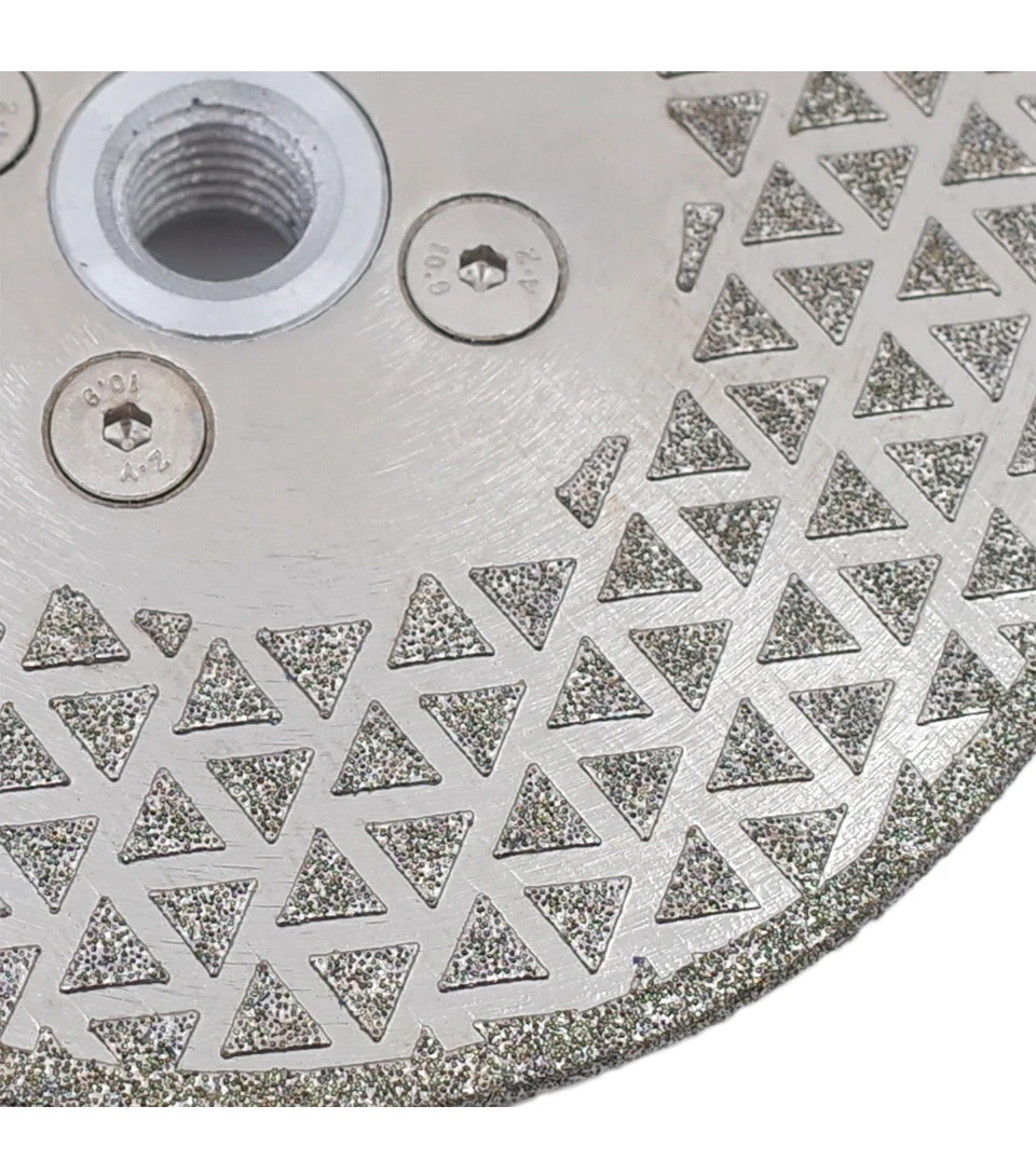 RIJILEI Electroplated Diamond Saw Blade Galvanized diamond cutting and grinding disc both sides For Marble Granite ceramic tile