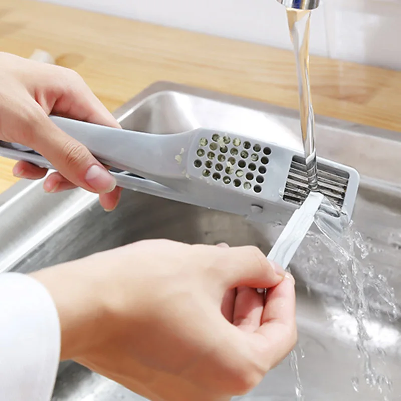 Garlic Press Slicer Aluminium Ginger Mincer with Slicing Grinding Kitchen Cooking Tool XB 66 | Дом и сад