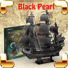 Ugrade подарок черный жемчуг 3D головоломка для взрослых модель корабль история фильмов пират высокого уровня собрать игры игрушки DIY Коллекция украшения