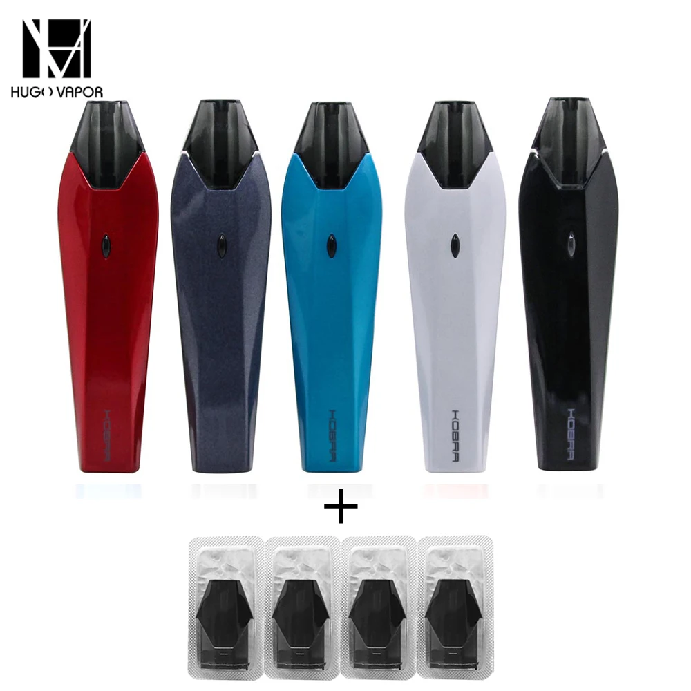 Оригинальная электронная сигарета Hugo Vapor Kobra Pod Vape Kit 500 мАч батарея 1 8 мл емкость