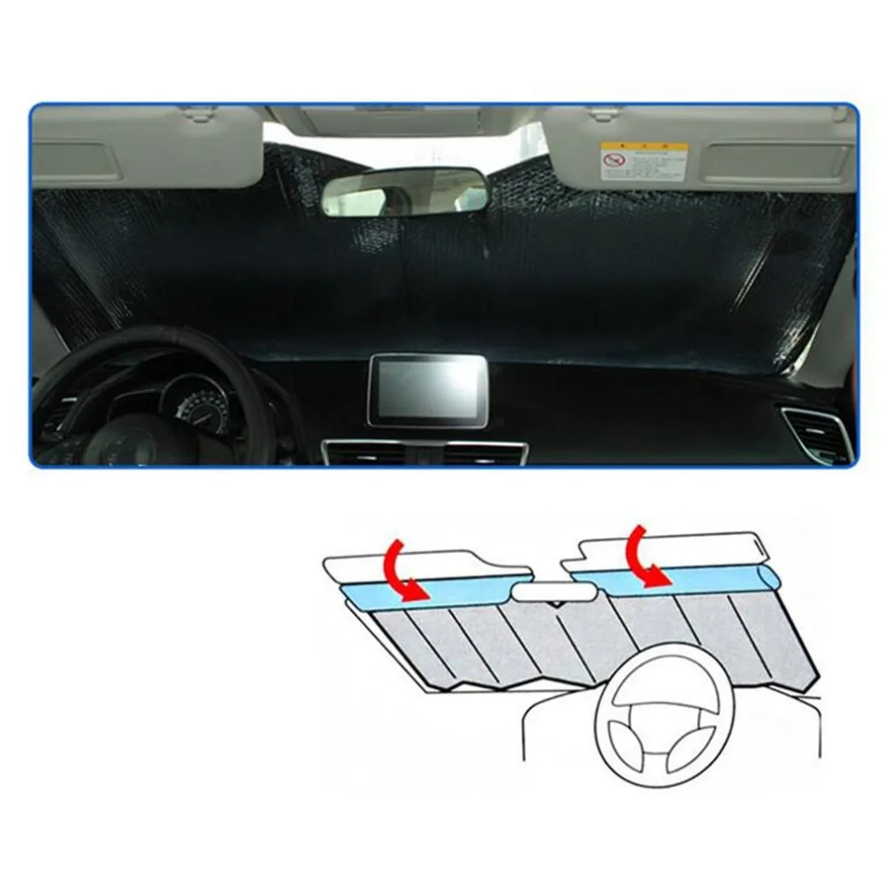 Новинка, высокое качество, защита от солнца на лобовое стекло автомобиля, чехол, Повседневная Складная крышка, передняя и задняя защита от солнца, светоотражающие тени для автомобиля, солнцезащитный козырек от солнца
