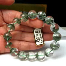 Натуральный зеленый Phantom сад кристалл модный браслет из бусин AAA 16 мм кристалл