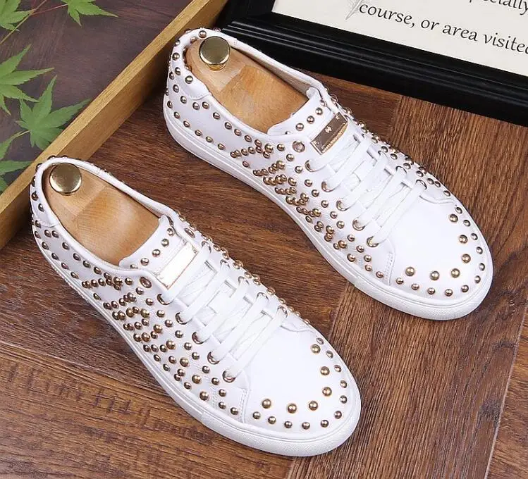 Moda Vestido Zapatos Sapatos Rebite Rua Trendsetter De Plataforma Casamento up Designer Flats 1 3 Masculino Casual Lace Mocassins Novio 2 FZ4Fnqr
