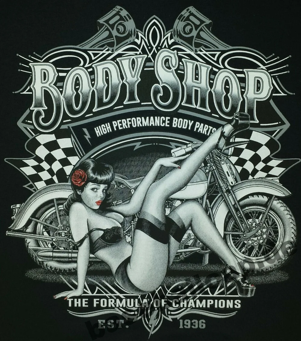 Футболка Schwarz Skull Marilyn Biker Hot Rod Pinup V8 Vintage 699 Новейшая модная летняя хлопковая