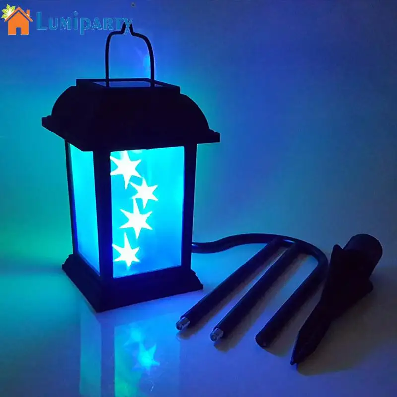

LED Waterproof Solar Powered Landscape Lawn Lamp with 7Colors 3D Stars Effect Night Light Pin Lamp