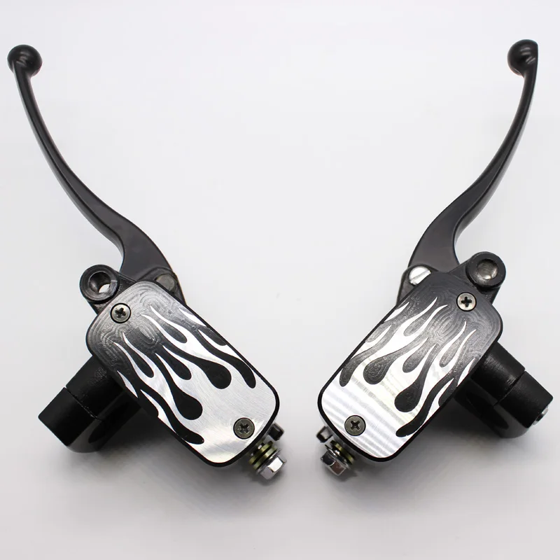 Arcade Universal 78 22mm Hydraulic Motorcycle Brake Master Cylinder Hydraulic Clutch Levers fluid Reservoir 14mm Piston