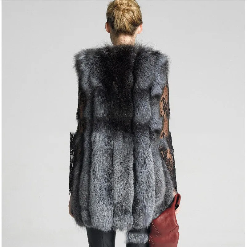 Теплая Женская жилетка с капюшоном из искусственного меха, приталенная длинная Повседневная Женская куртка без рукавов, зимнее пальто, стиль, зимнее меховое пальто из искусственного меха