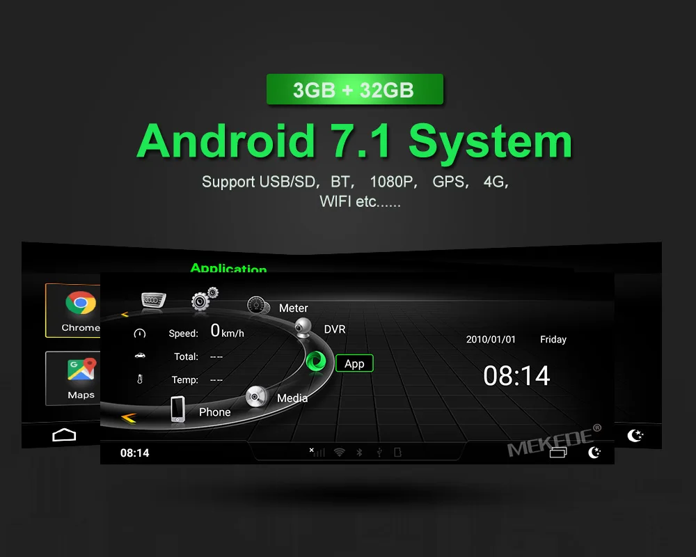 MEKEDE Android 7,1 автомобильный DVD gps проигрыватель для Audi A4L B8 A5 2009- авто радио Мультимедиа Навигация 3 ГБ+ 32 Гб экран задняя камера