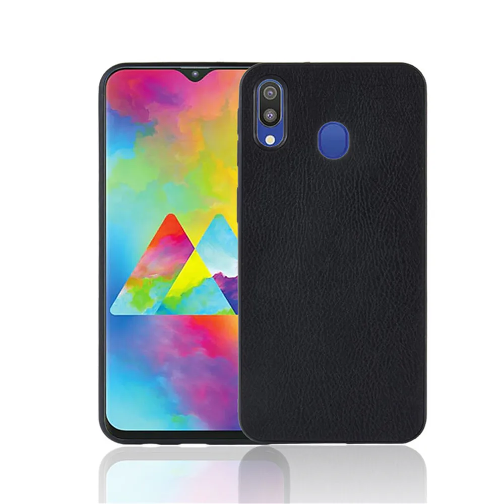 

For Samsung Galaxy M20 Case 6.3 inch Luxury Soft Silicone PU Leather Back Cover Case For Samsung M20 M205F SM-M205F Phone Cases