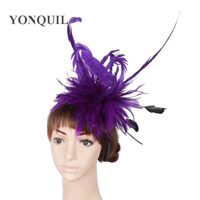 Новые модные женские туфли featherFascinators перо цветы заколка для волос для невесты аксессуары для волос может быть брошь свадьбы повязки на голову