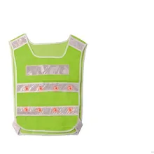 Защитный жилет 16 светодиодный мигающий красный светодиодный S светодиодный зеленый ANSI светоотражающие полосы