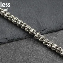 Подлинные, 925 пробы, серебряные, маковые цветы, бисероплетение, аксессуары, ювелирное изделие, сделай сам, Цветочные бусины, винтажные Этнические украшения