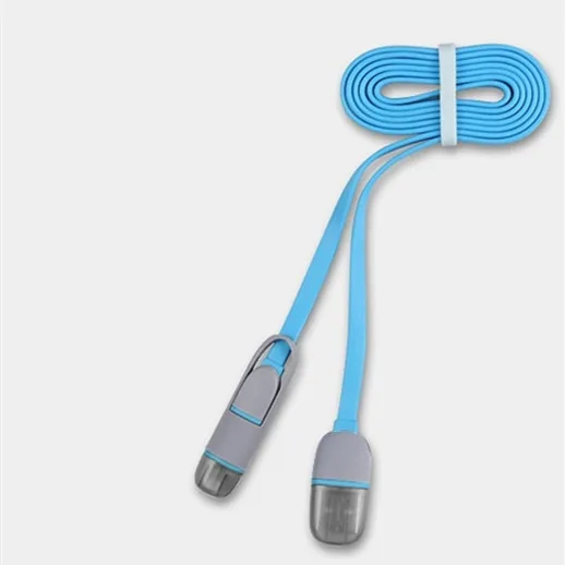 

KALUOS 2-in-1 USB Charger For Samsung LG HTC Moto Android Phone Cable for Apple iPhone 5 5S SE 6 6S 7 8 Plus X XS Max XR Wire