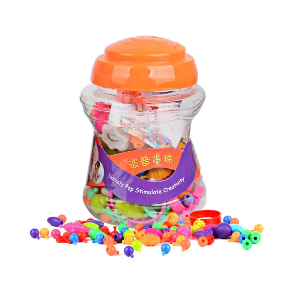 

Children Beaded Toy Handmade Girl Bracelets Cordless Wear Beads Puzzle Children Beaded Toys Amblyopia Correction