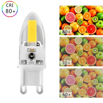 

20 Pack G9 COB LED Bulb 220V 110V Dimmable LED G9 Lamp Light 3W 360 Beam Angle Warm Natural Cool White Replace 25W Halogen bulbs