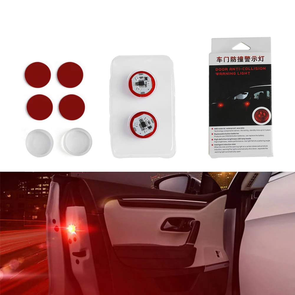 Car Safety Alarm Open Door Caution Light Led Lamp Kit For All