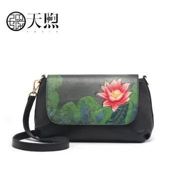 

Split Leather women bag 2019 new arrival women's fashion shoulder packet Soft leather messenger bag