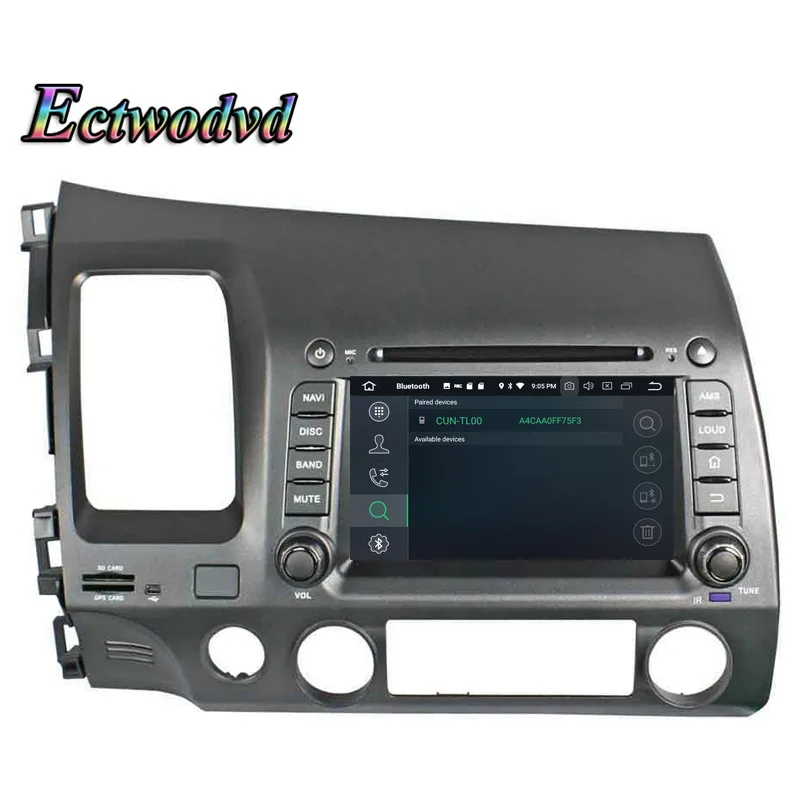 Flash Deal Ectwodvd Octa Core 4G RAM 64G ROM Android 9.0 Car Multimedia DVD Player GPS HeadUnit for Honda CIVIC 2006 2007 2008-2011 10