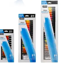 PEBEO Studio aquarella акварельный водный Набор цветных кисточек с красками 12 мл туба 12 цветов 18 цветов 24 цвета