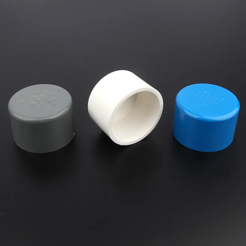 

Free Shipping 3pcs/lot 40mm PVC Pipe End Cap Garden Irrigation System Fittings Aquarium Tank Tube Adapter Water Pipe Connectors