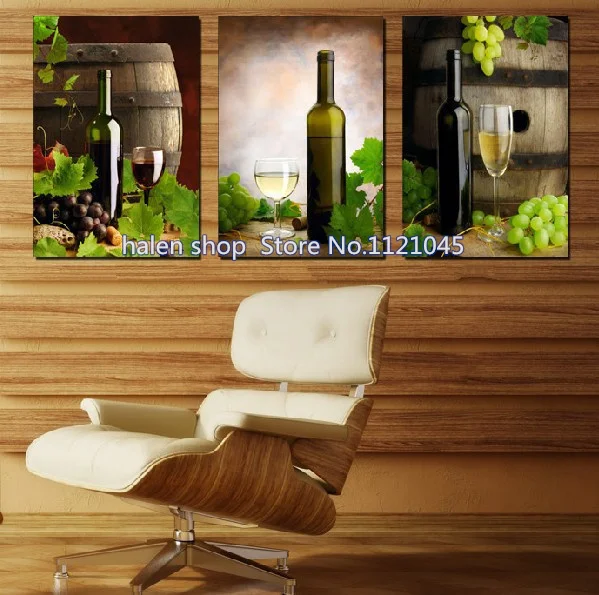 

diamond embroidery diy diamond painting 3d diamond square paintings rhinestones pasted wall decor Grape Red wine triptych NW339