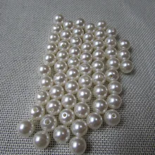 50g marfil tinte recta agujero círculo de la originalidad DIY trabajo hecho a mano de alta teléfono belleza esencial 3mm de perlas de imitación al por mayor 20mm
