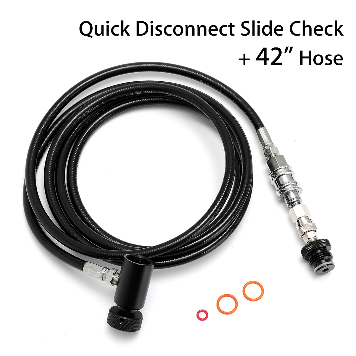 42 '' Paintball Hose Paintball Coil Remote Hose Line with Quick